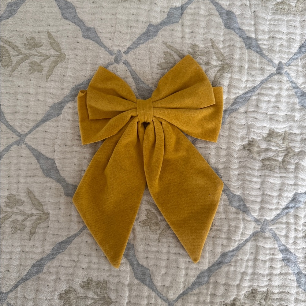 Sezane Mustard Hair Bow